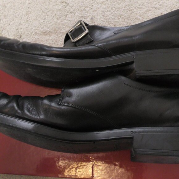 Salvatore Ferragamo Studio Tramezza Single Monk Strap Mens Dress Shoes Black main image 6